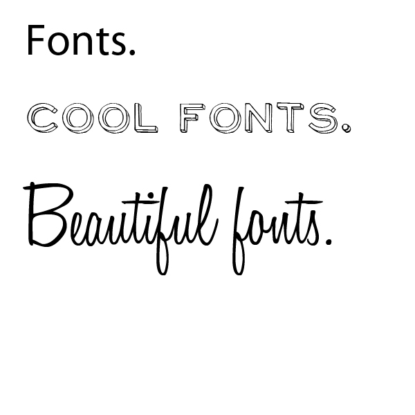 fonts